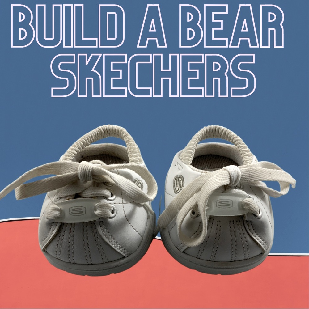 Build-A-Bear Skechers White Shoes.